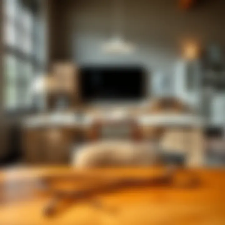 Different materials used for large desks