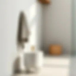 Contemporary bath wastebasket in a minimalist bathroom setting