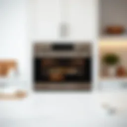 A beautifully designed wall oven cart showcasing modern aesthetics