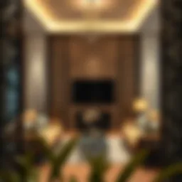 Elegant room screen enhancing modern decor