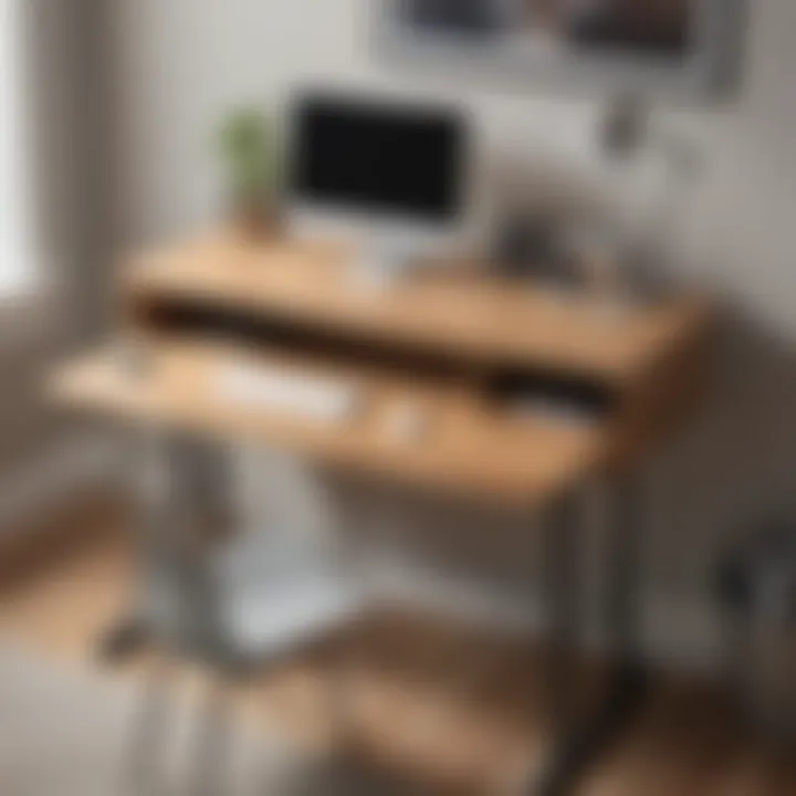 Functional design of a Sauder small desk