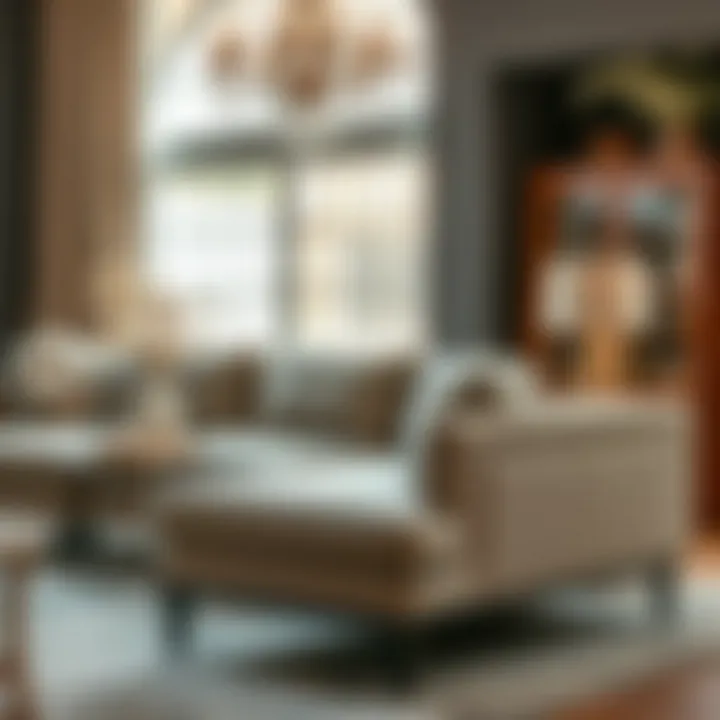 Elegant materials and textures of sleeper sectionals