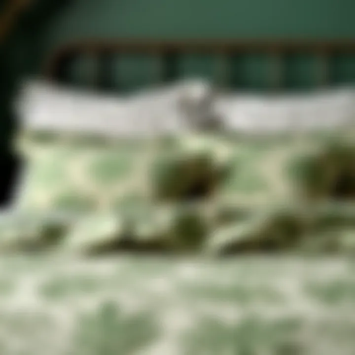 Exploring the Aesthetic and Functional Qualities of Green Patterned Duvet Covers Summary