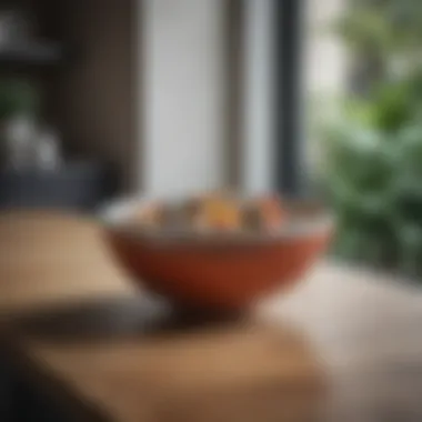 Modern Minimalist Bowl Display Modern minimalist bowl display with vibrant textures