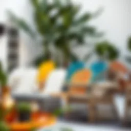 Stylish outdoor chair designs showcasing various styles and colors