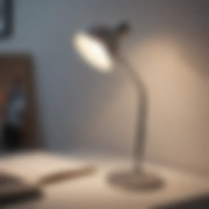 Modern reading lamp with adjustable brightness