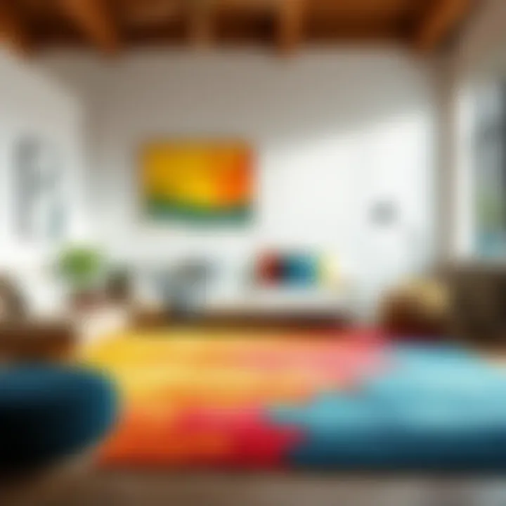 Colorful 5x2 rugs complementing different decor styles