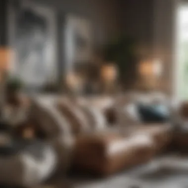 Elevate Your Space with Oversized Comfort Luxurious living room featuring oversized throw pillows