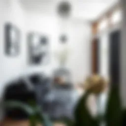 Elegant black foyer bench in a modern entryway